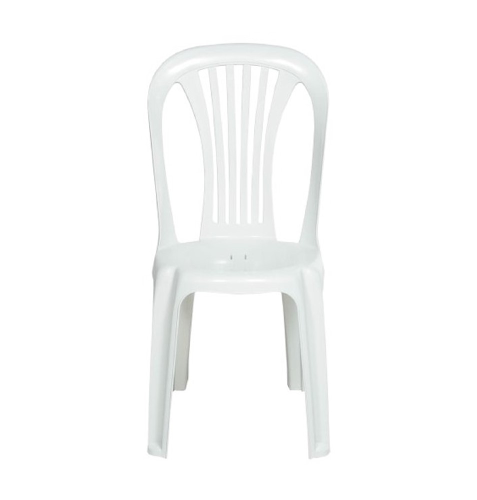 Cadeira de Plástico Super Aberta Branca